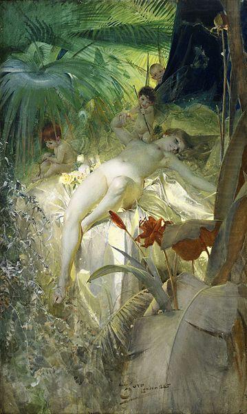 Anders Zorn The Love Nymph china oil painting image